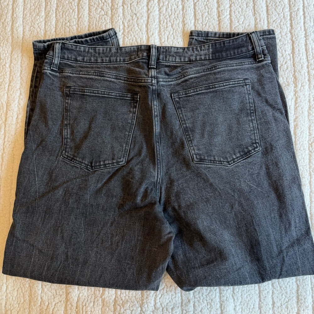 Abercrombie & Fitch Jeans Women's 16 Long The Mom High‎ Rise Black - Picture 6 of 7